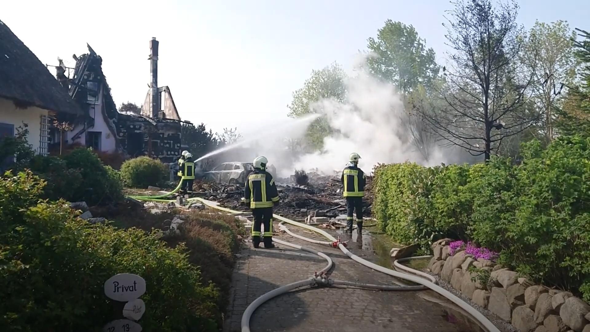 Explosion auf Rügen reißt Haus in Stücke Trümmerfeld nach Gasheizungsdefekt