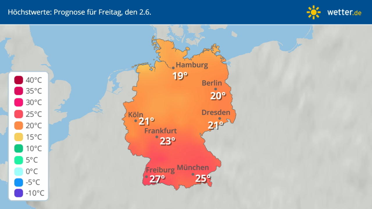 Wie warm oder kalt wird es in Deutschland? Im Video: Temperatur-Vorhersage für 14 Tage