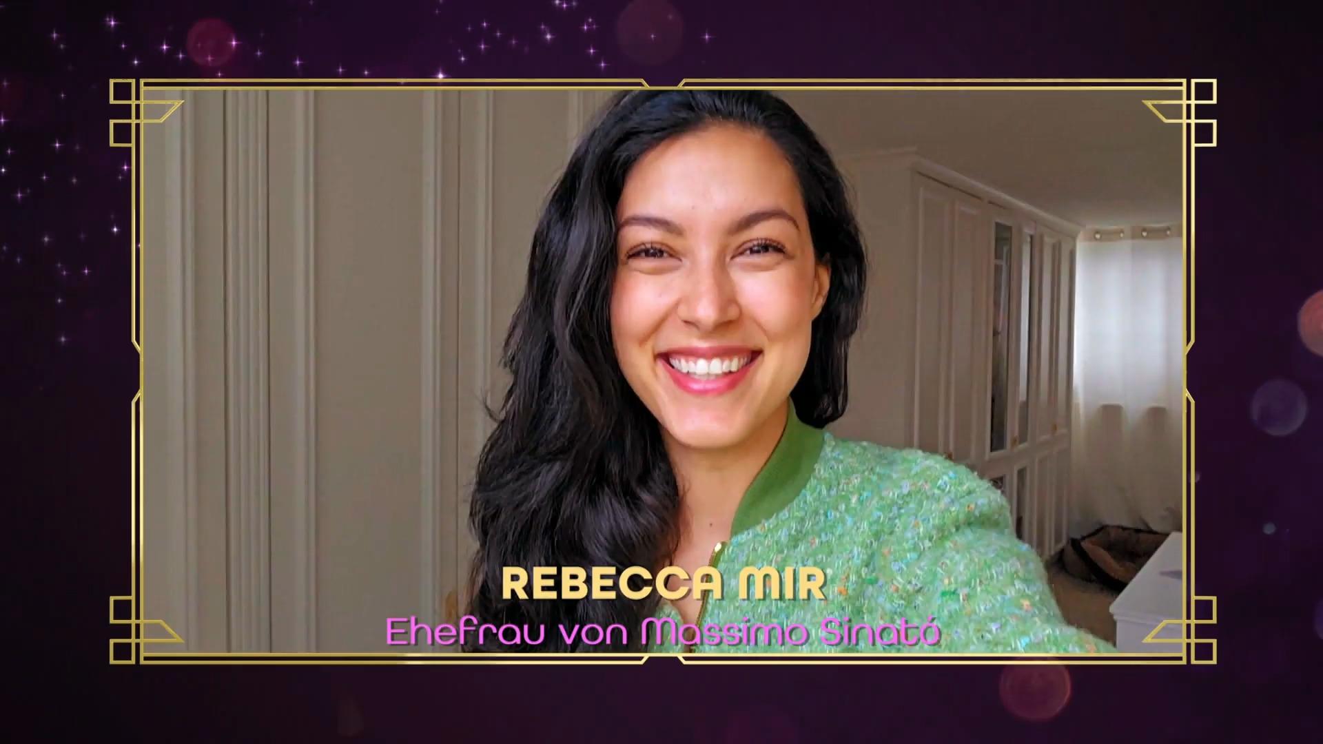 Rebecca Mir ist sichtlich stolz auf ihren Schatz Viva la Diva: Videobotschaft für Massimo