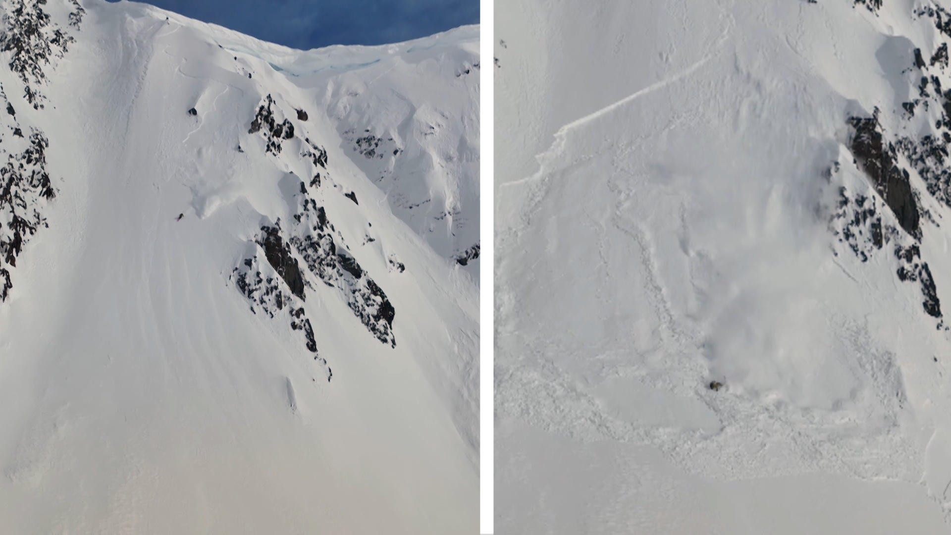 ¡La pendiente se convierte en un sueño!  ¡Una avalancha que arrastró a los esquiadores de repente sacude la nieve!