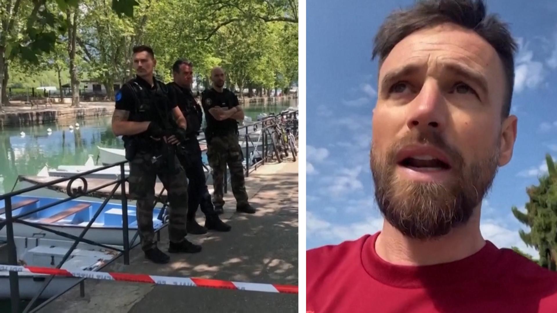 Er war Zeuge der Attacke: Ex-Fußballer sieht Messerangriff Frankreich unter Schock!
