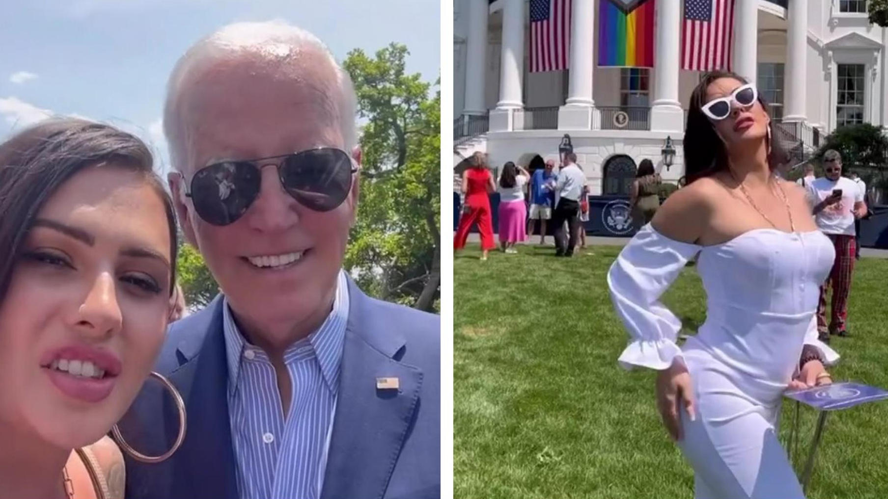 Avviso al seno alla festa di Biden!  L'attivista trans la spoglia nuda Era il suo ultimo mese di Pride alla Casa Bianca