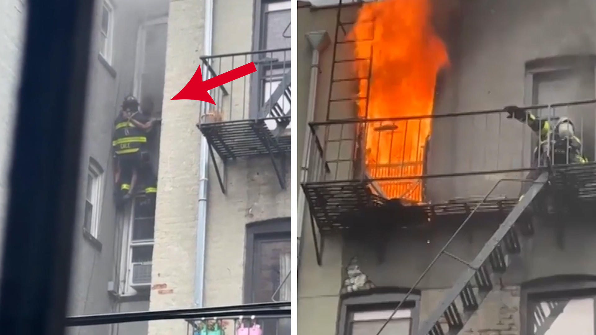 Nackter in Not: Feuerwehr rettet Mann aus brennender Wohnung Kein Entkommen mehr!