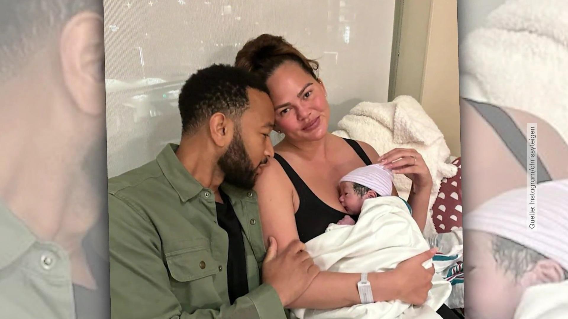Chrissy Teigen und John Legend sind wieder Eltern geworden Nur fünf Monate nach Geburt von Baby Nummer drei