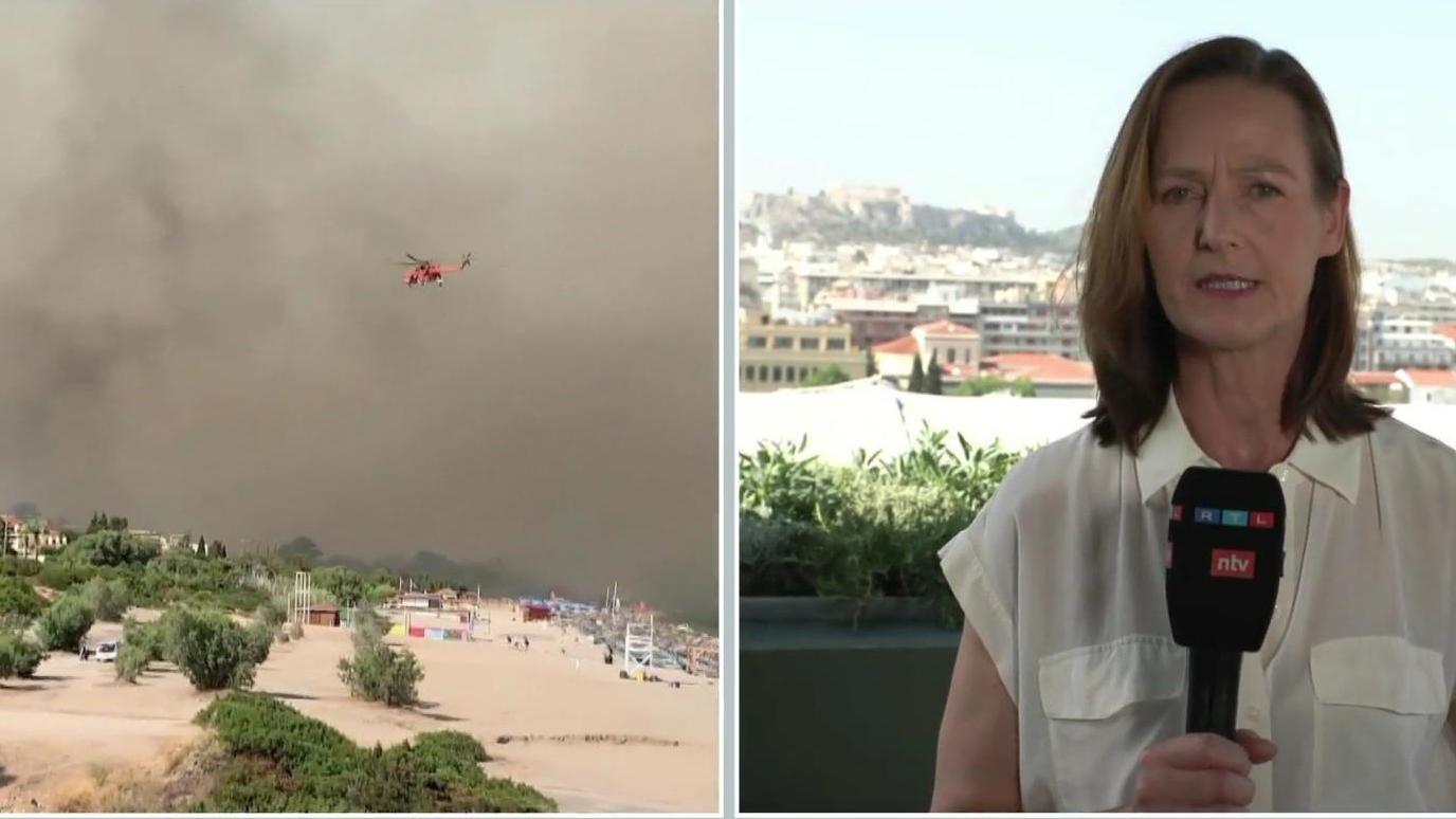 RTL-Reporterin zu den Bränden in Griechenland Lage spitzt sich zu