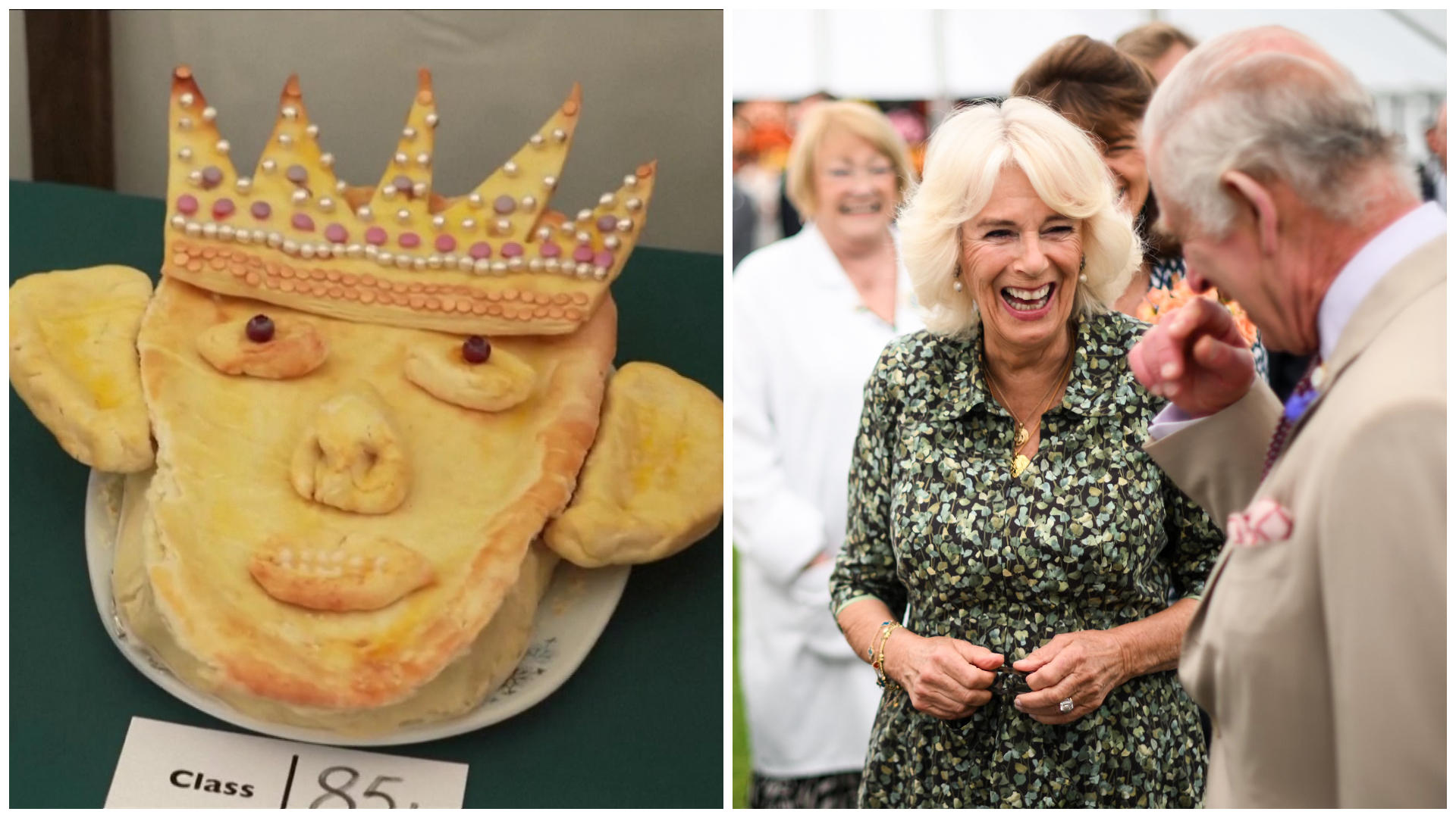 Dieser Charles-Kuchen bringt Camilla zum Lachen Lustiger Königskuchen