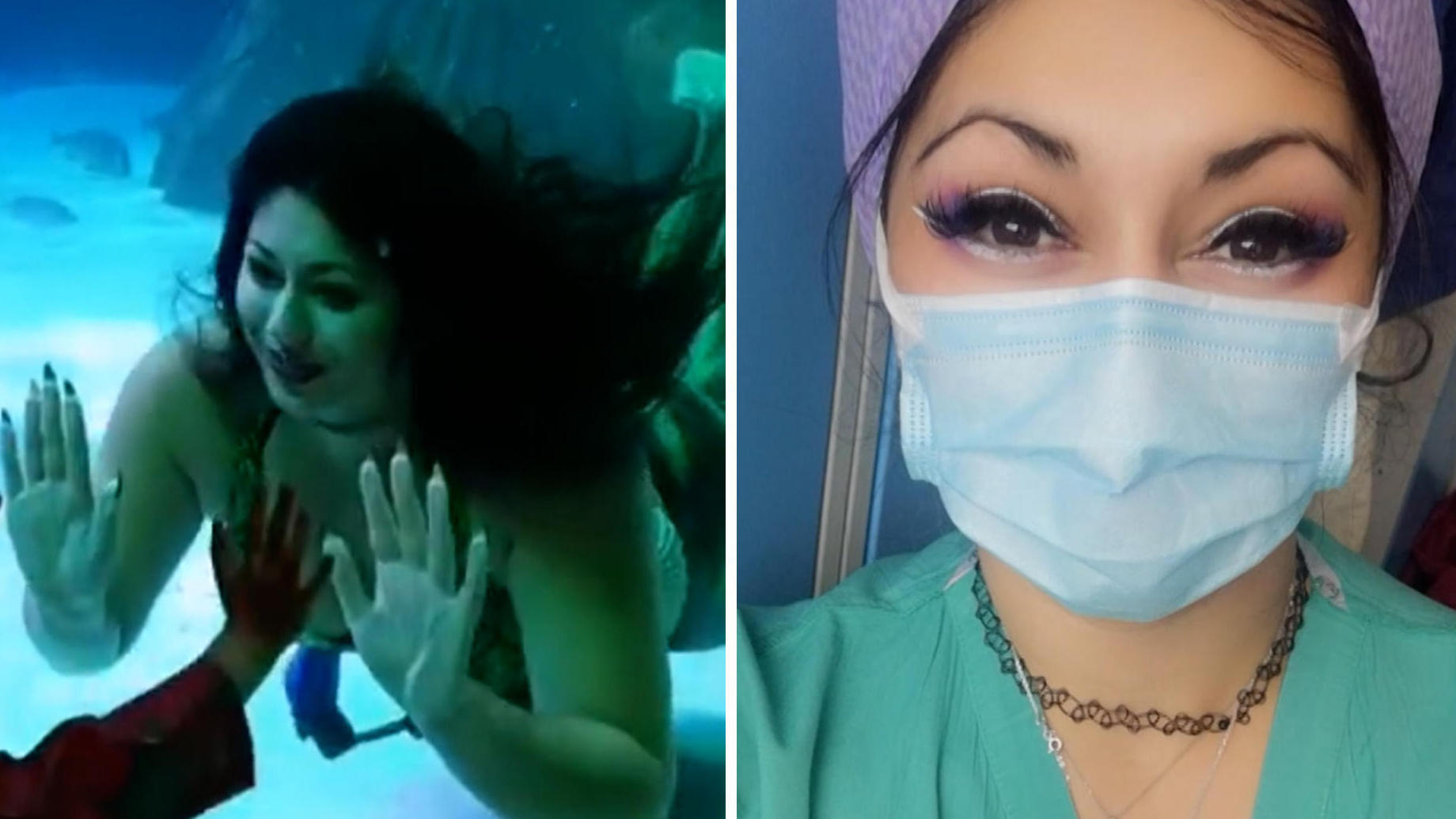 Frau (28) wird professionelle Meerjungfrau Weil Medizinstudium zu stressig ist