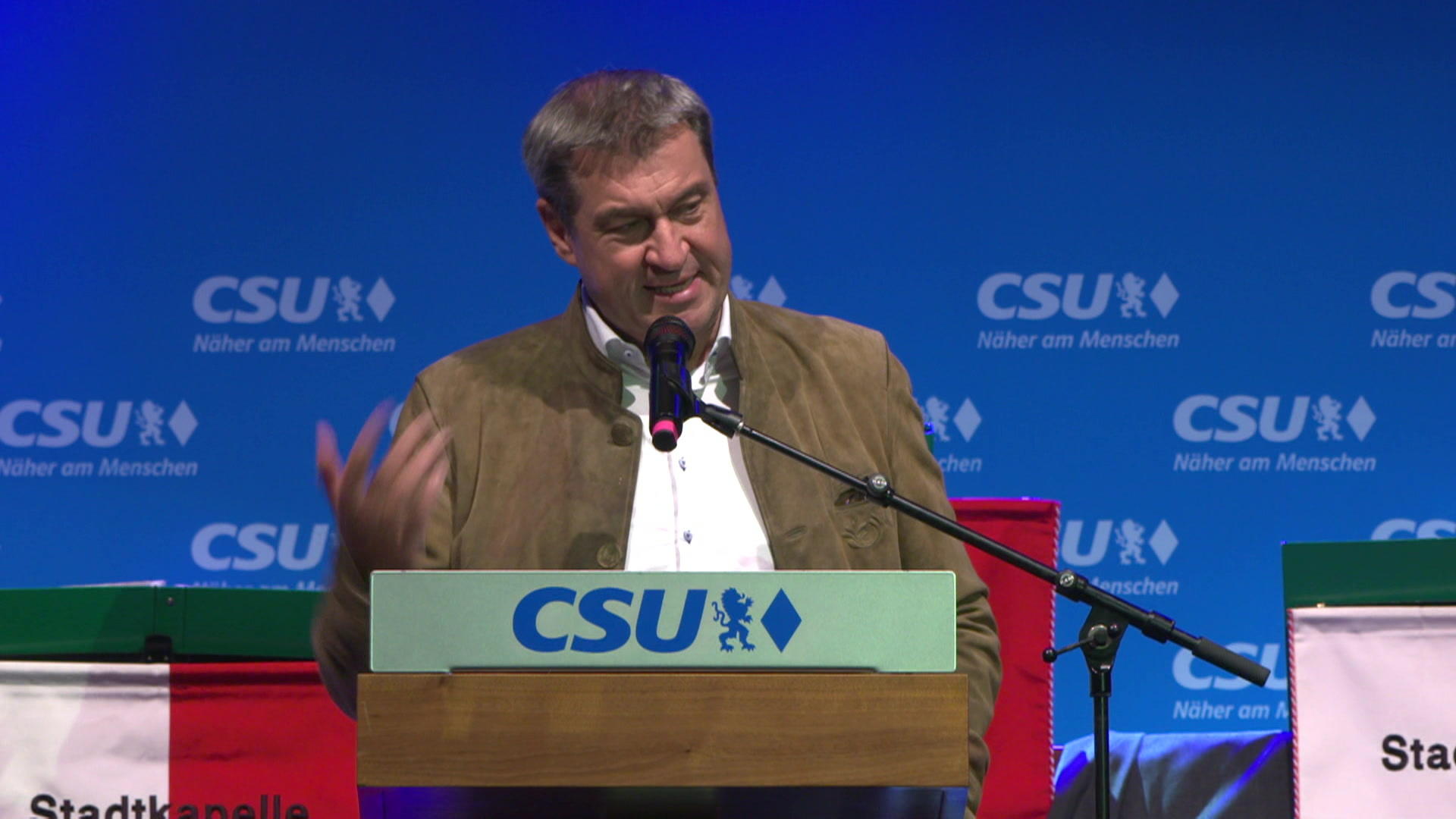 Wirbel um Söder-Rede: Geht er HIER zu weit? Bei Partie-Veranstaltung in Landshut