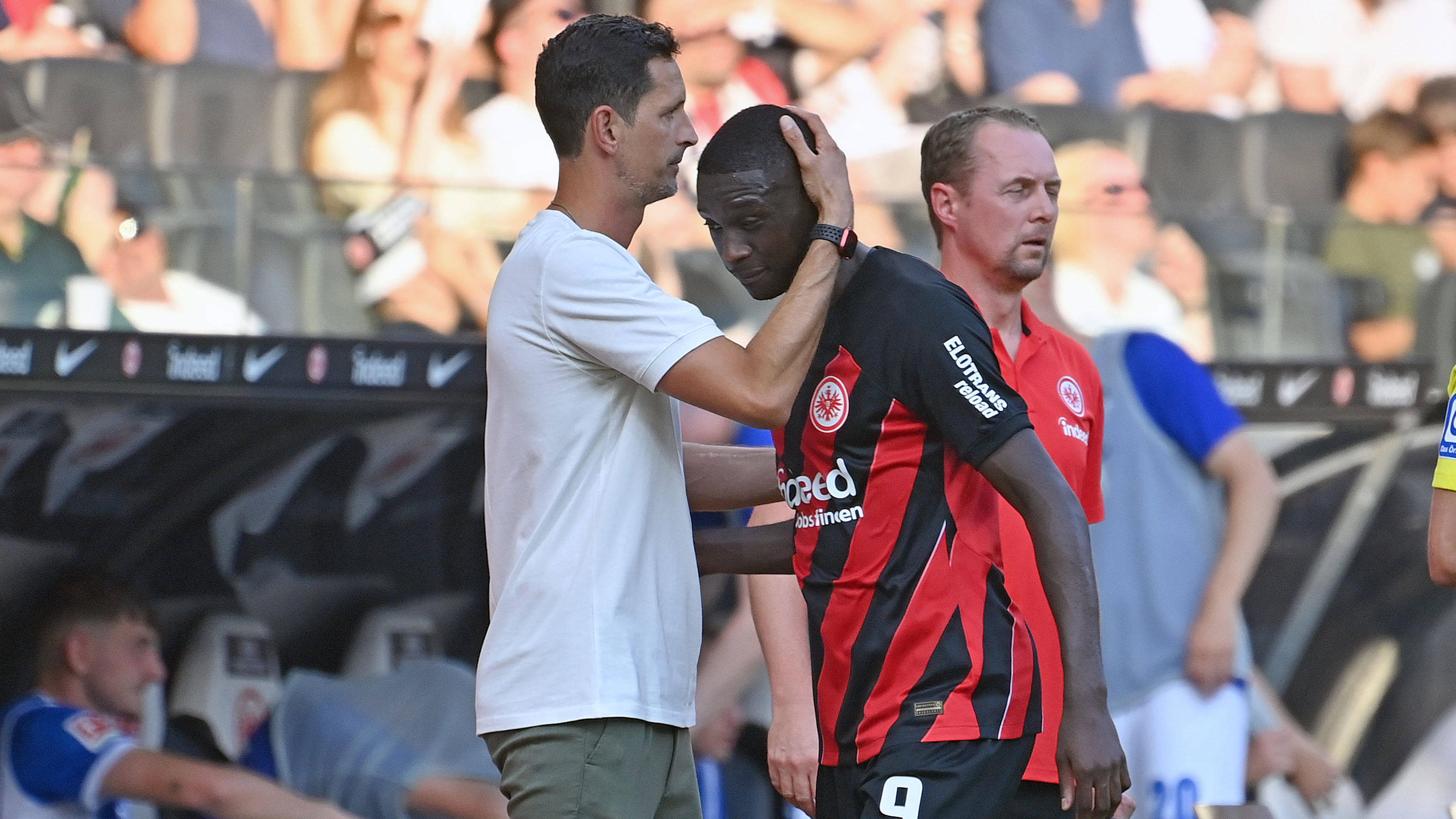 Eintracht-Trainer verteidigt Streik-Profi Muani drängt auf Wechsel