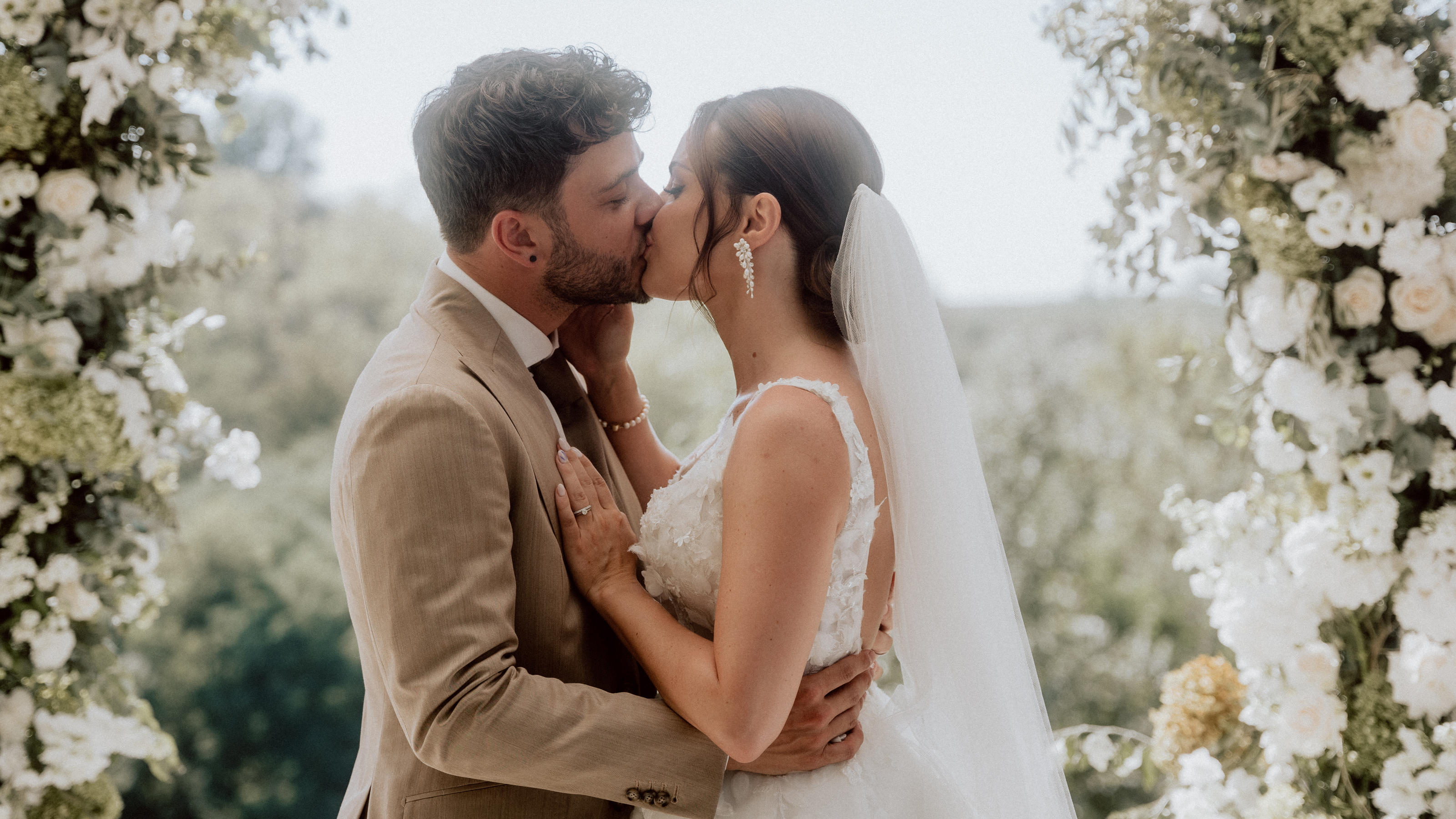 Luca Hani and Christina Loft agreed to their themed wedding 