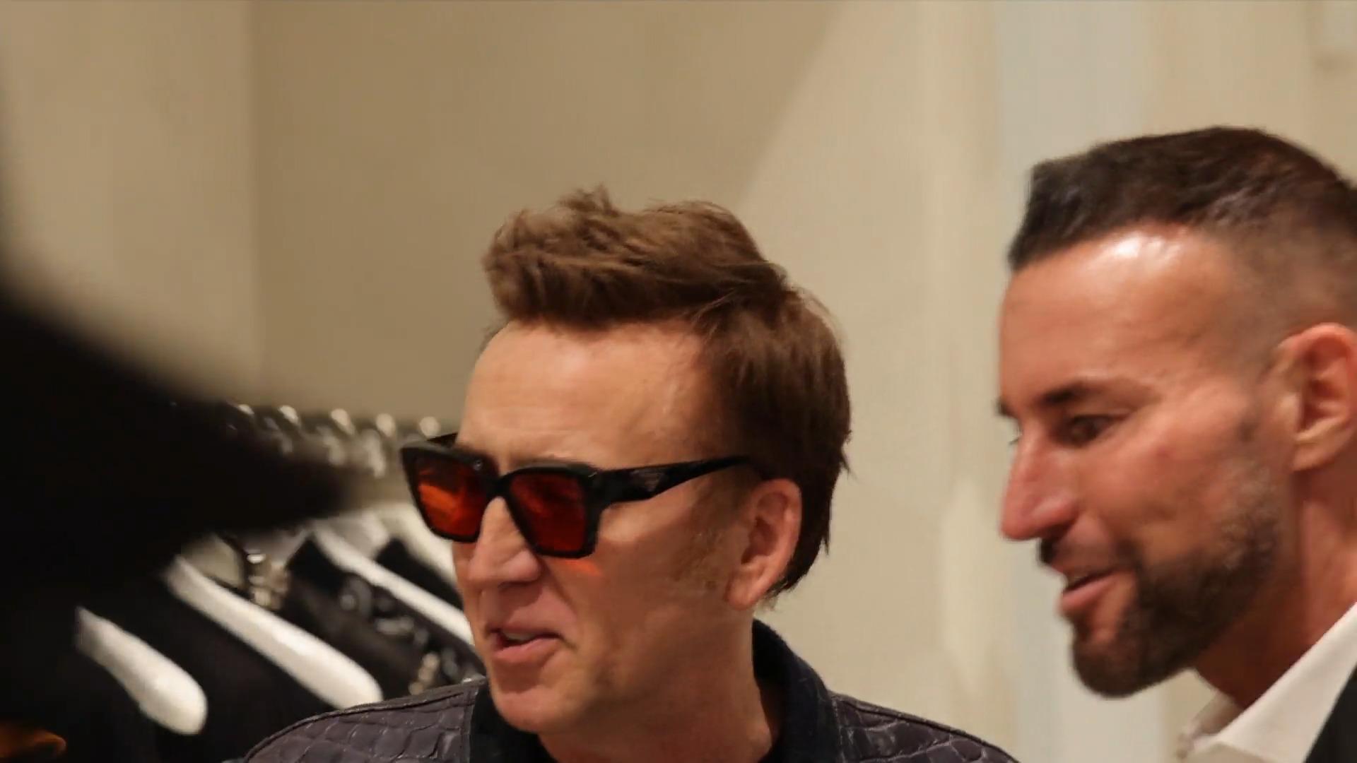 Nicolas Cage bei Philipp Plein Oscar-Preisträge ist Fan der Modemarke
