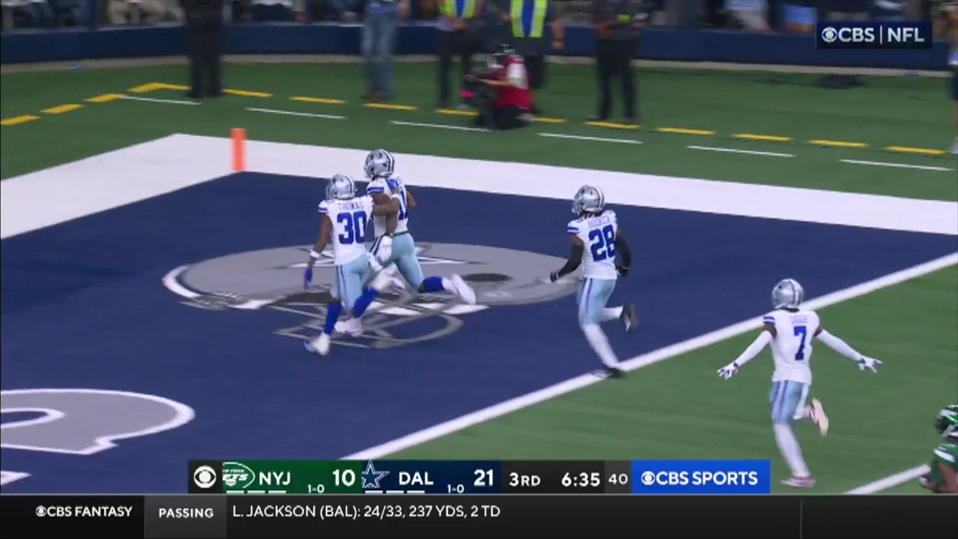 Cowboys feiern Kantersieg über Jets 30:10 für Dallas!