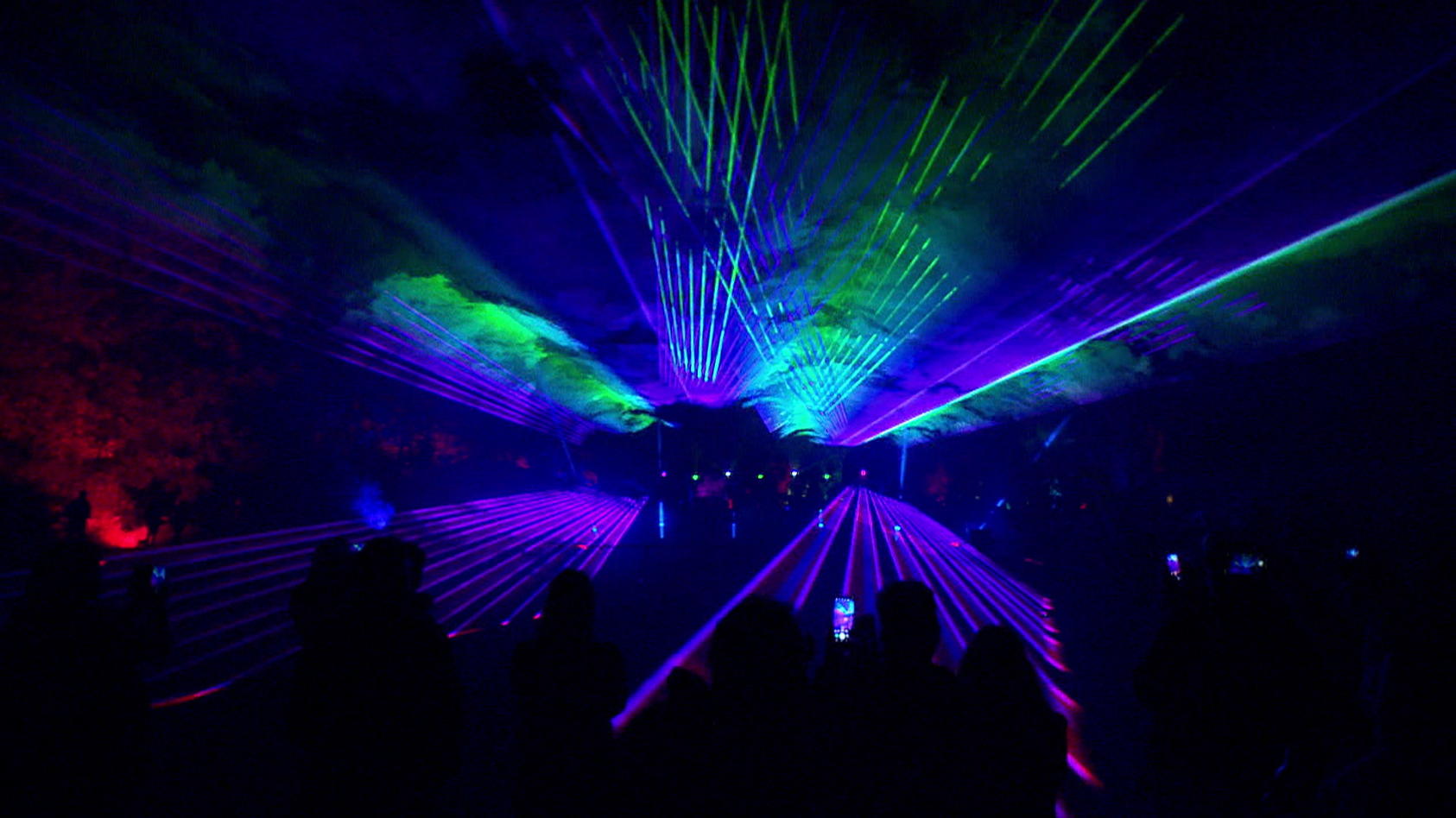 LightArt 2023 Lichter und Lasershow bei der Landesgartenschau