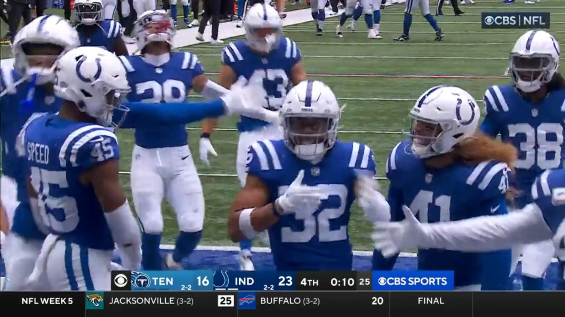 Colts pokonali Giants dzięki skrótom wideo