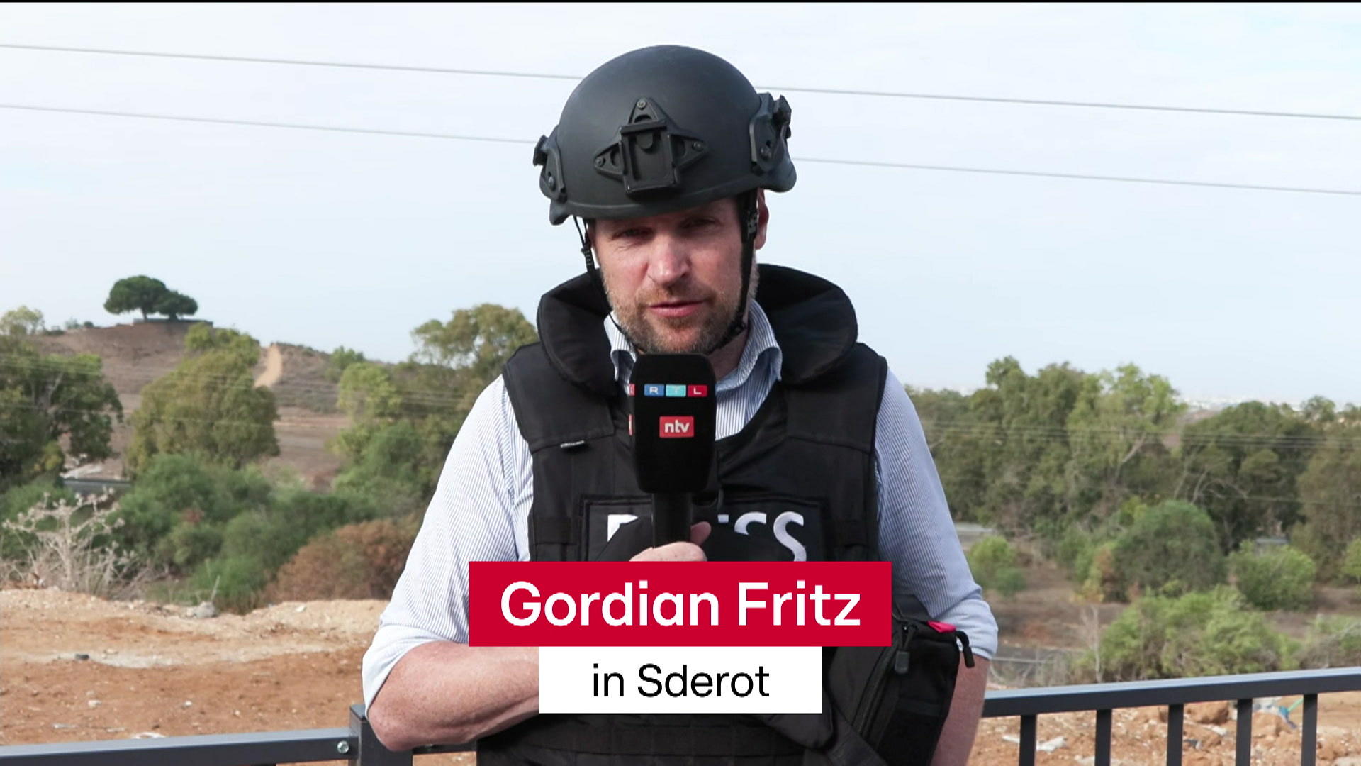 "Israel blockiert Hilfsgüter an der Grenze" Gordian Fritz an der Grenze zum Gazastreifen