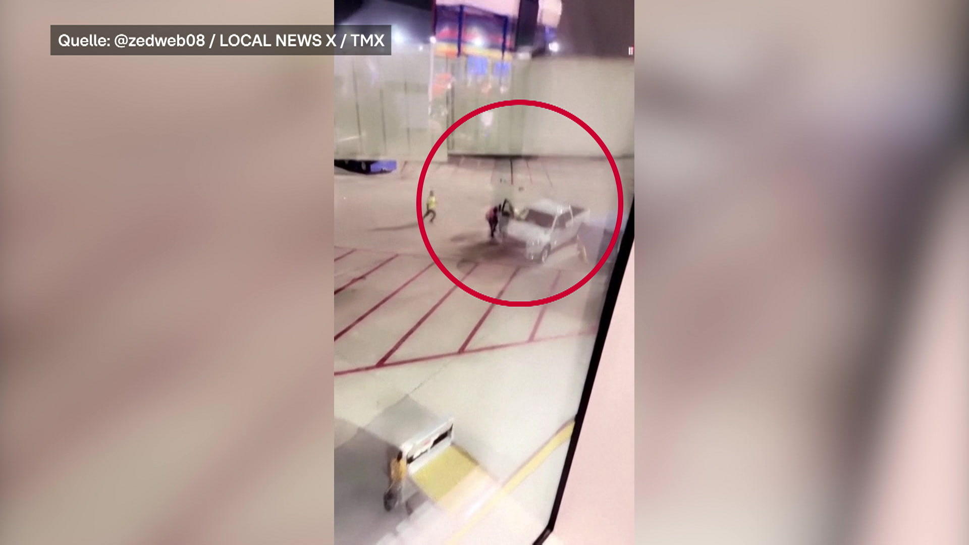 Mann springt aus Flieger - Panik bricht aus Schock-Moment am Flughafen von New Orleans