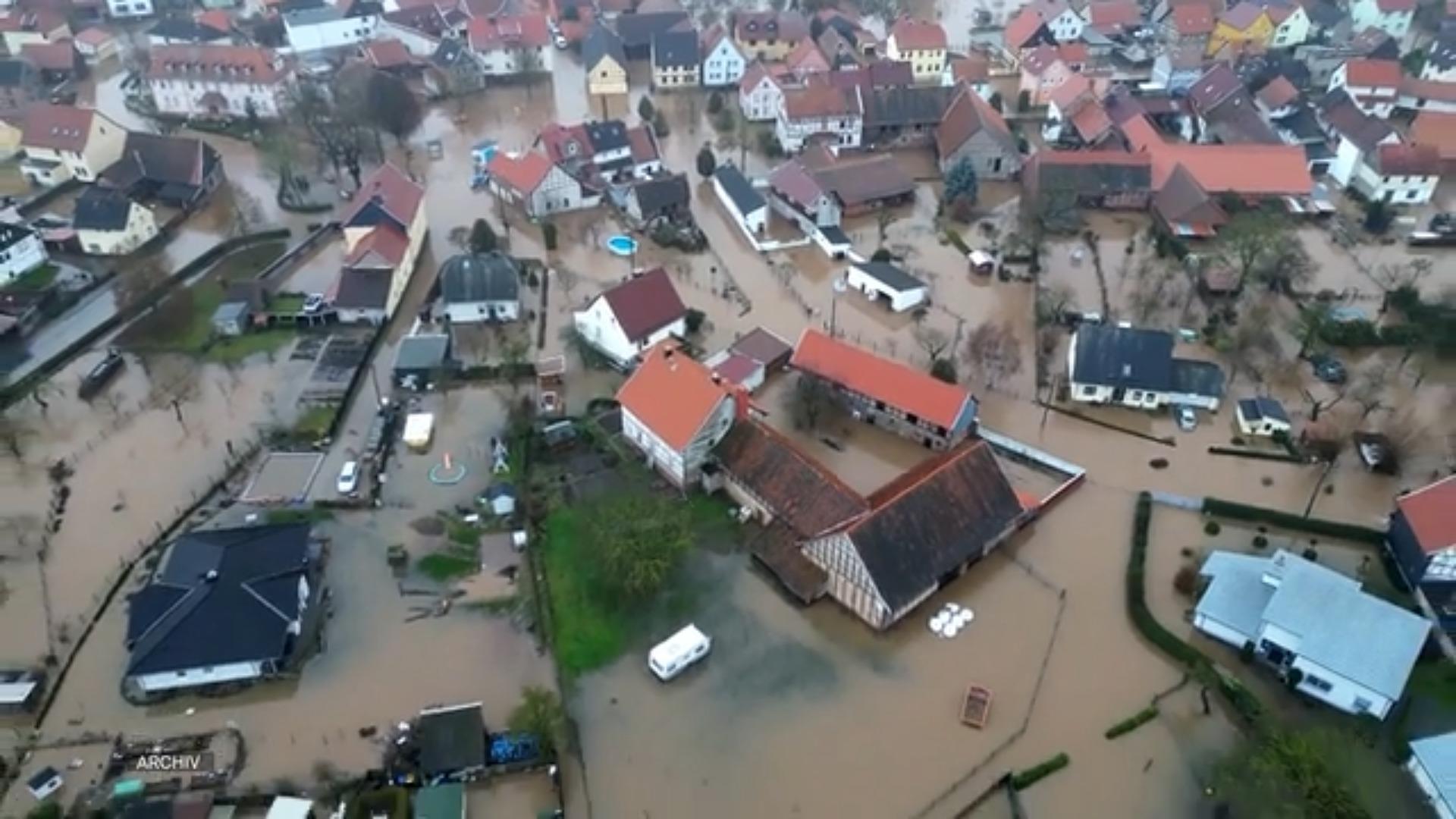 Coraz więcej miejsc w Niemczech znajduje się pod wodą