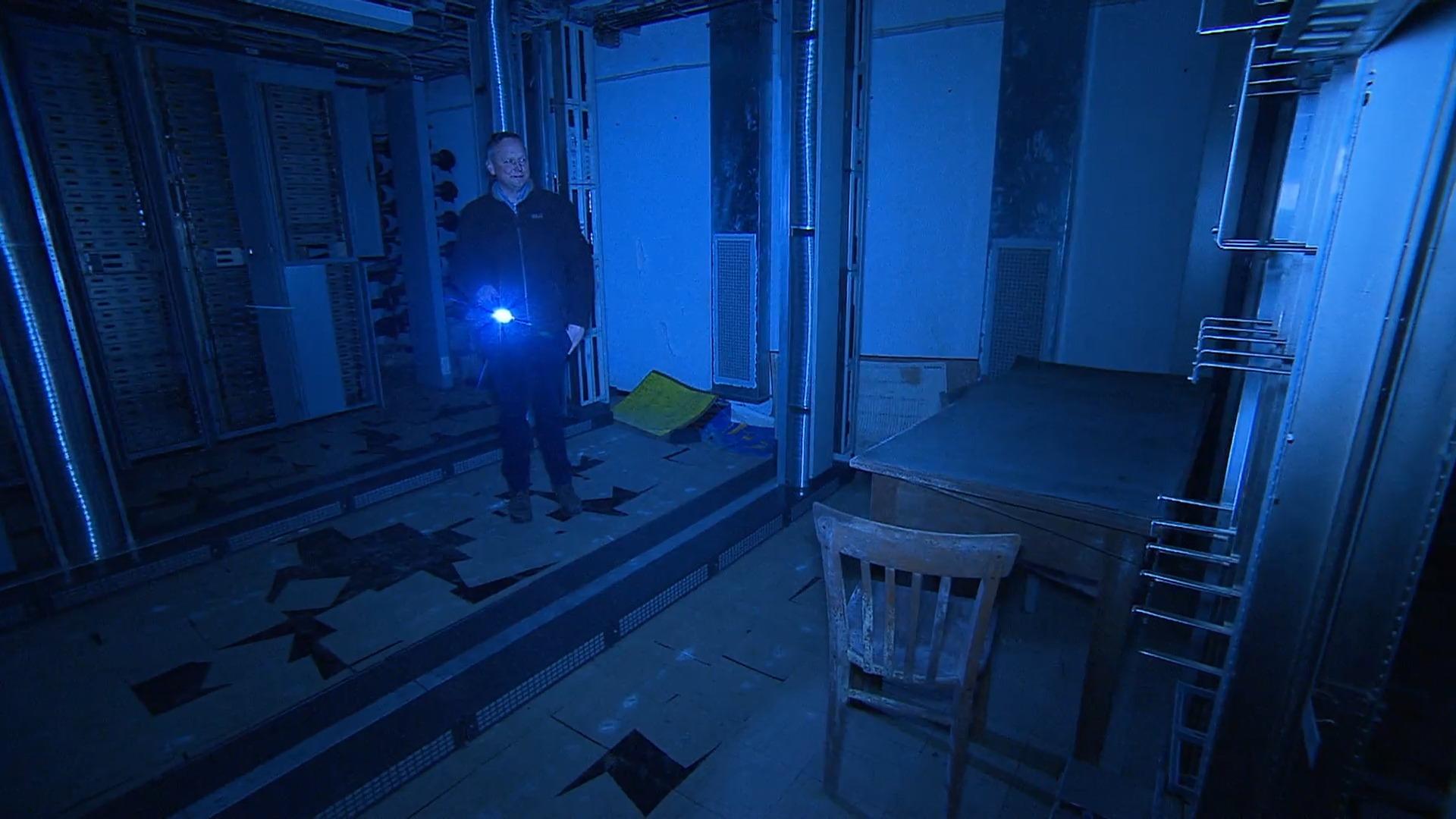 Detlef Planck shows us his nuclear bunker, which contains many ancient treasures