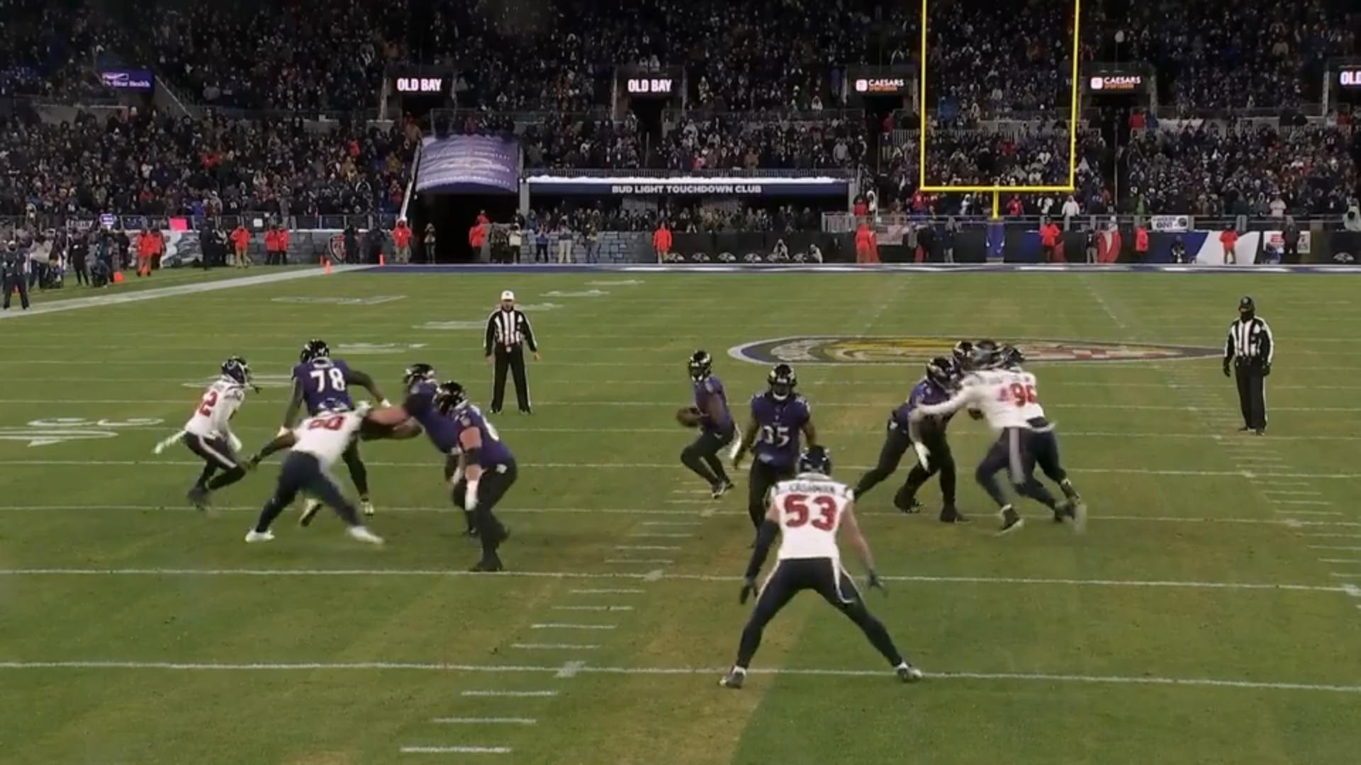 Lamar Jackson scatta per un touchdown e i Ravens passano di nuovo in vantaggio