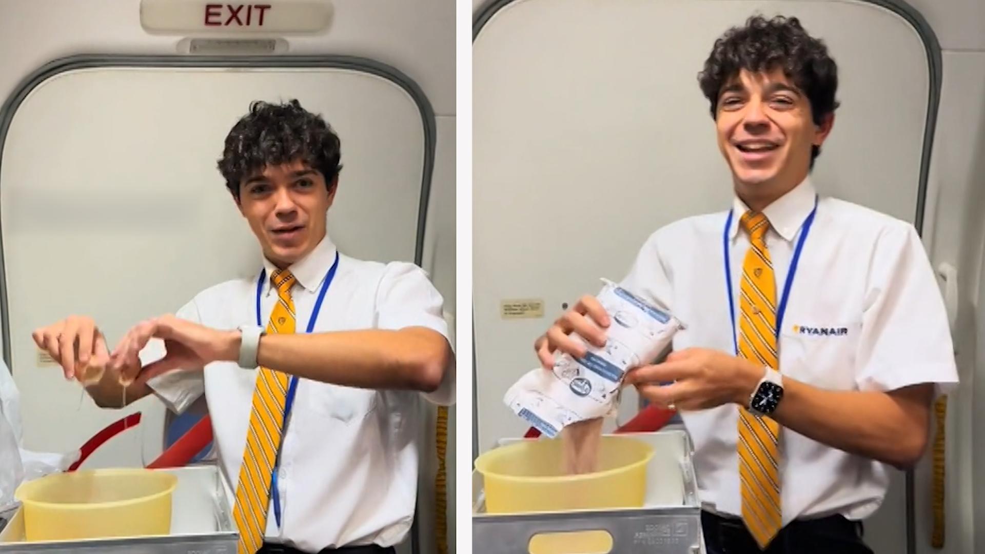 Wegen DIESER Aktion: Flugbegleiter wird von Airline gefeuert Quittung für seine TikTok-Videos?