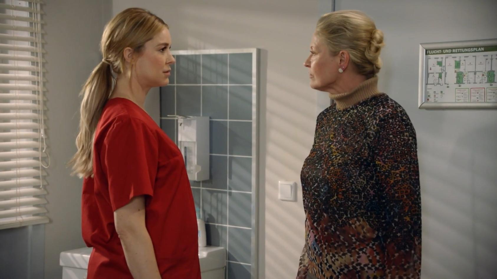 GZSZ heute im TV Jessica geht auf KlinikChefin Albrecht los