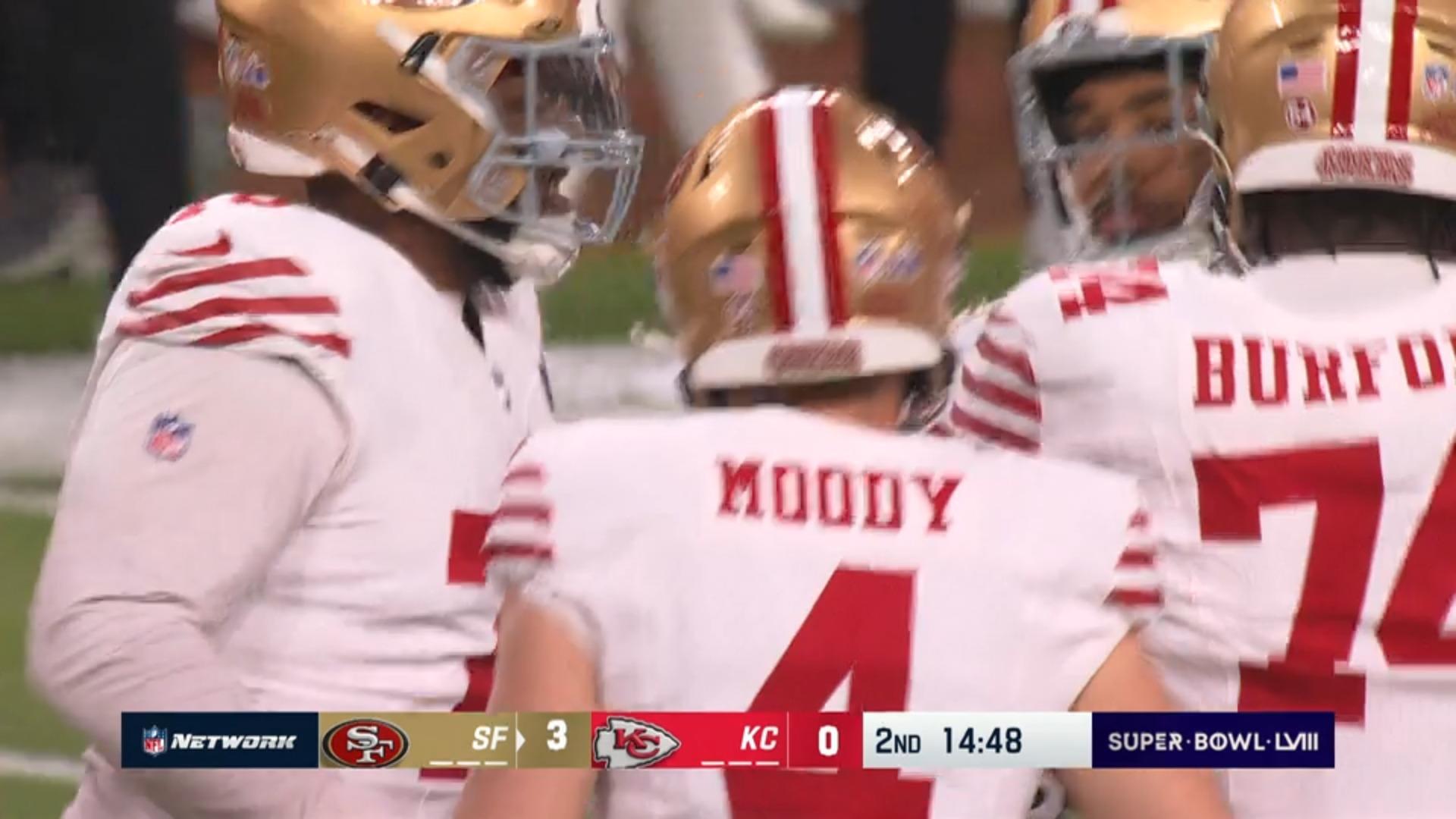 Bämm! Längstes Field Goal der Superbowl-Geschichte Jake Moody mit ersten Punkten für 49ers