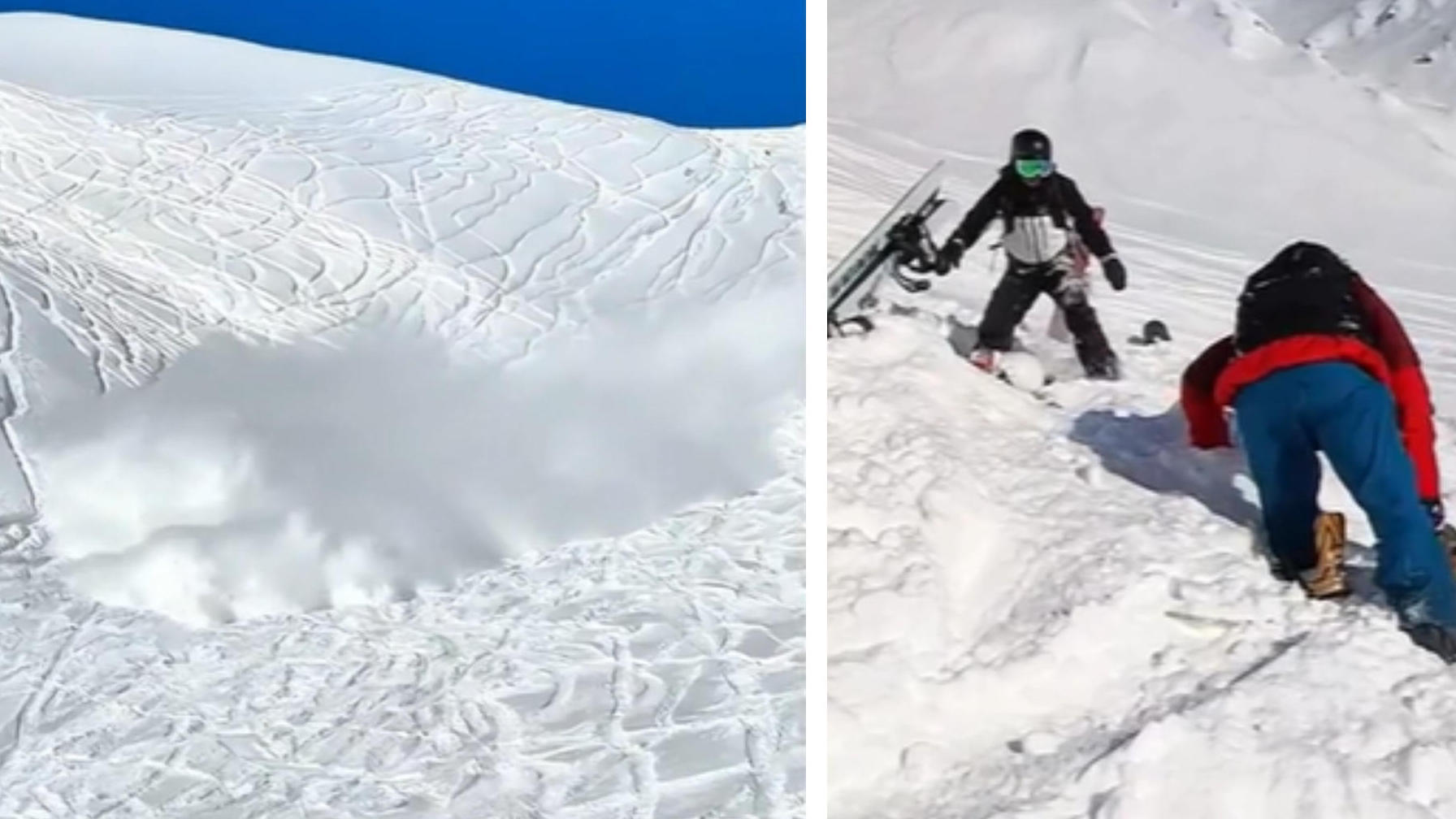 Los turistas provocan una avalancha: ¡entierran a los esquiadores!  Estás conduciendo fuera de pista