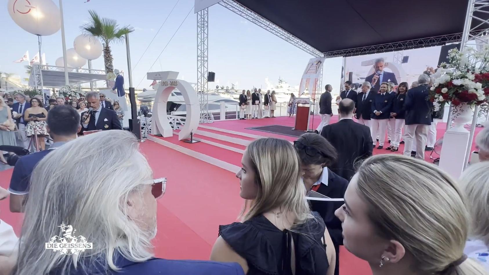 Davina Geiss wird neues Mitglied im Monaco Yacht Club Auf Fürst Alberts Event