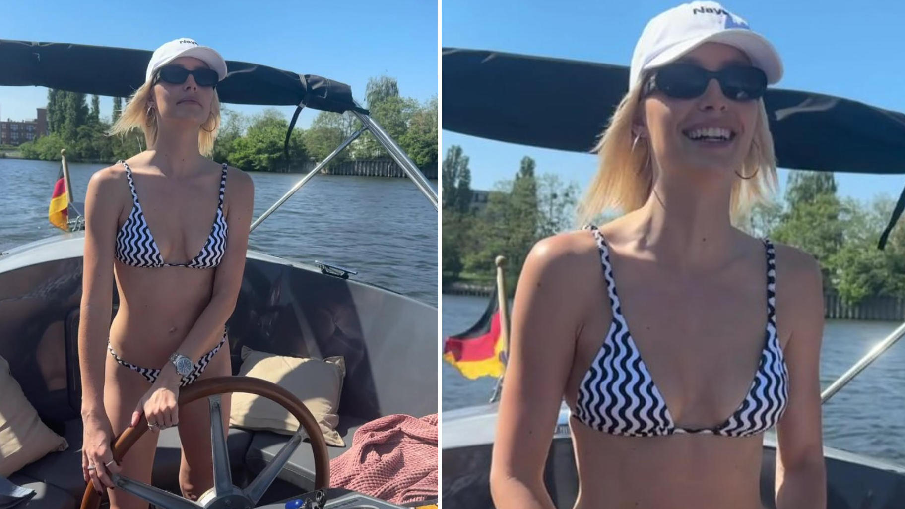 Lena schippert sexy Richtung Sommer Ahoi Käpt'n Gercke!