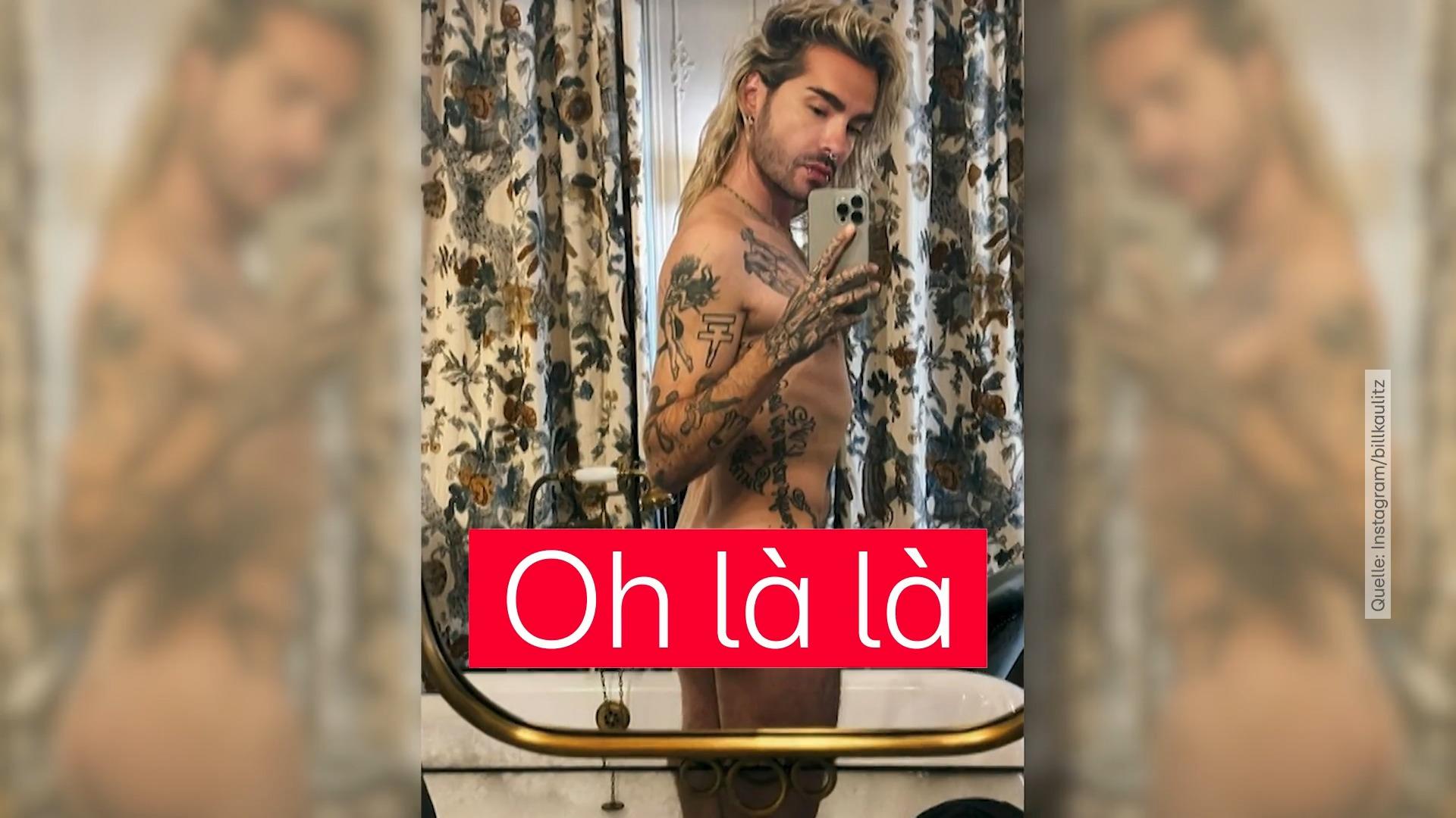 Bill Kaulitz zeigt sich im Super-Bad Hallöchen Popöchen nackt