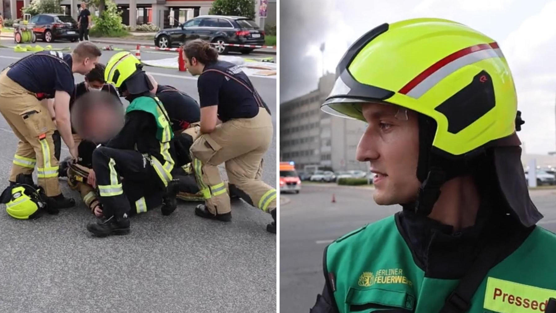 Il pompiere rilascia un'intervista: il suo compagno è crollato mentre lavorava alla fabbrica dei pompieri